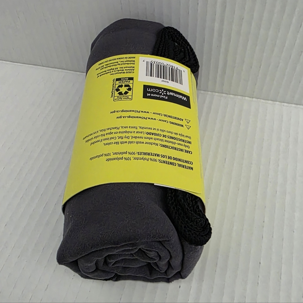 NWT Athletic Works Gray Yoga Mat Towel - Picture 5 of 12